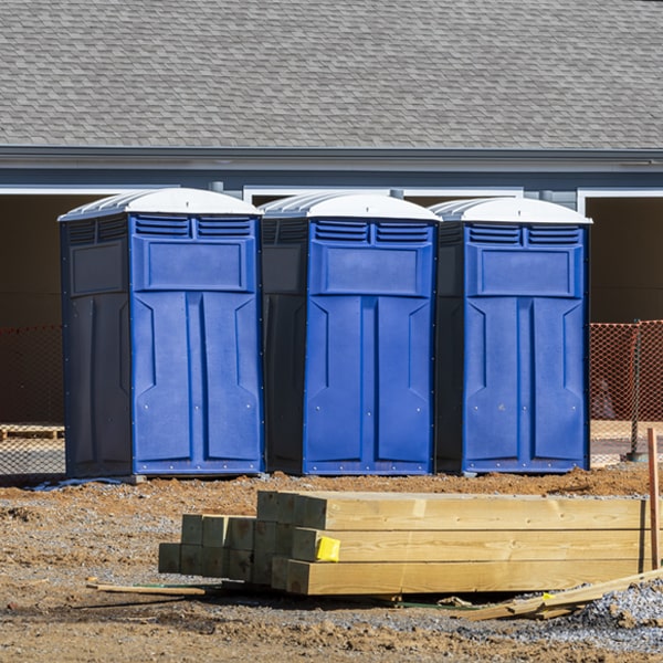 how can i report damages or issues with the porta potties during my rental period in New Suffolk